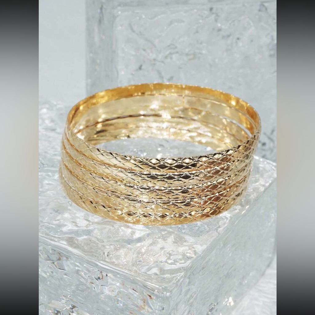 New European Style Iron Alloy Bangles Geometric Diamond Shaped Snake